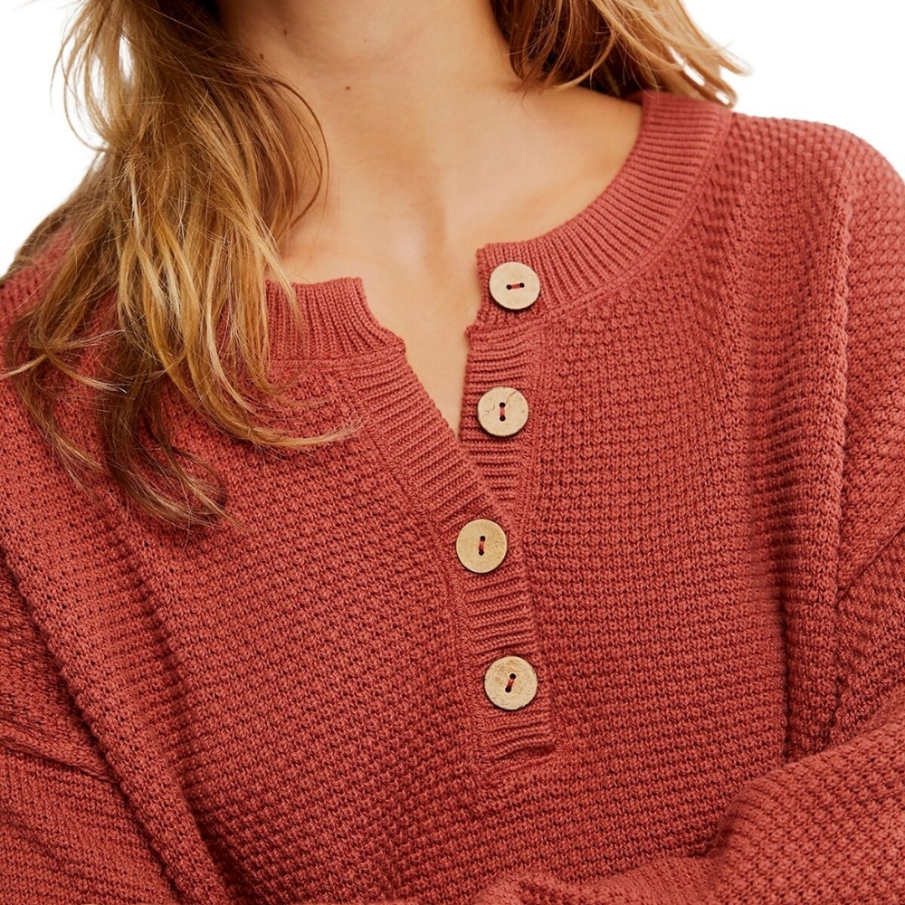🪷NWT Free People FP Beach Free-est Hailey Sweater Set In Canyon Sunset XS🌙 - Picture 6 of 8